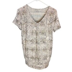 Croft & Barrow Womens T Shirt V Neck Short Sleeve Casual Top Size S